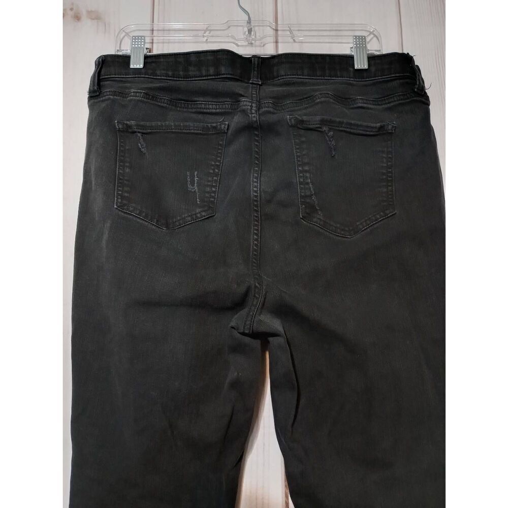 Torrid Jeans Ladies 16R Black Skinny High Rise‎ Distressed Comfort Waist - Picture 5 of 10